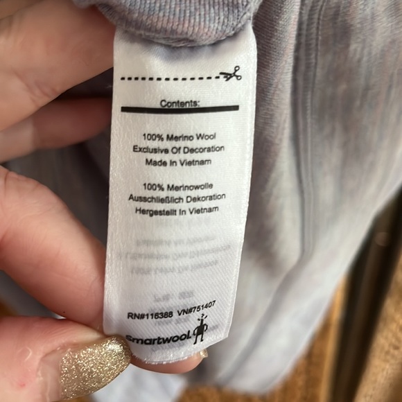 SMARTWOOL merino wool 1/4 zip pullover base layer top - Picture 6 of 8